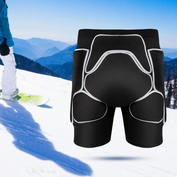 パッド入りショーツプロテクションヒップパンツスノーボードスケートライディングM70〜76cm