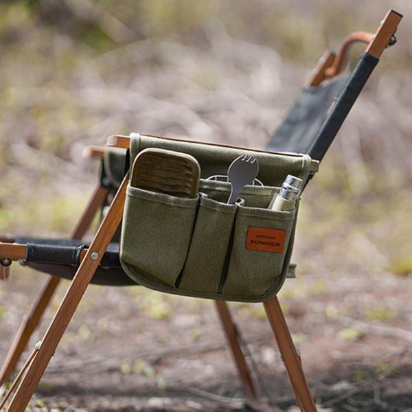 屋外ビーチチェアアームレストオーガナイザーマガホルダー収納バッグ