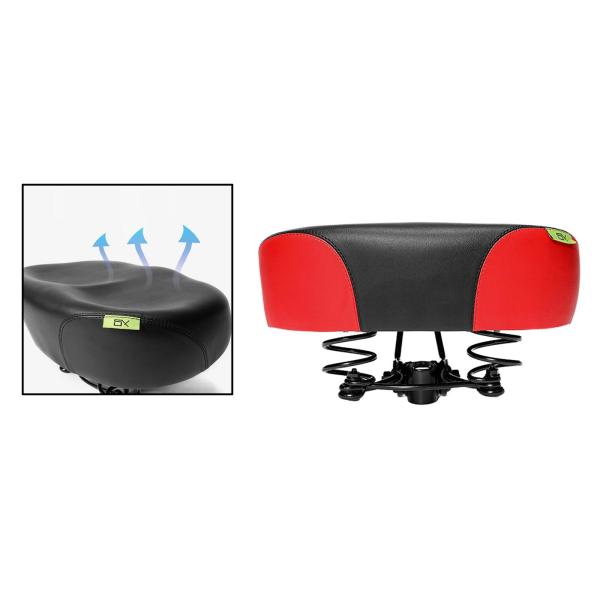 バイクシート自転車サドル通気性交換ショックアブソーバーレッド