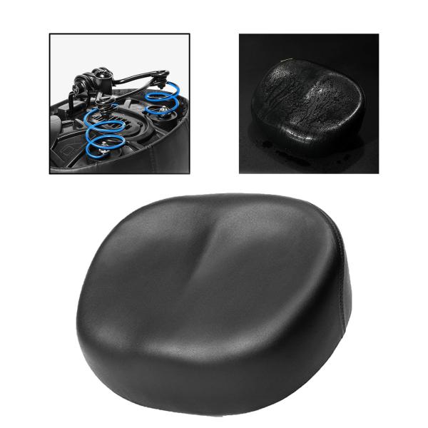 バイクシート自転車サドル通気性交換ショックアブソーバーブルー