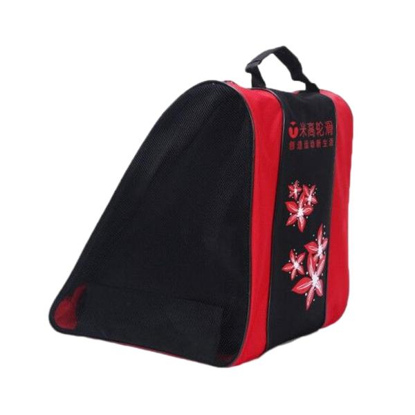 キッズローラースケートインラインスケートアイススケートレッド用3レイヤースケートキャリーバッグ