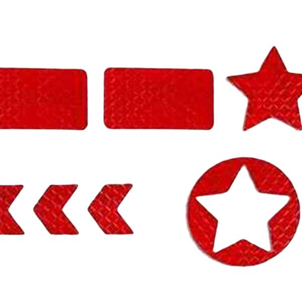 反射ステッカー 高視認性 装飾警告 バイク バイク レッド