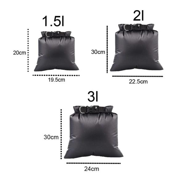 3 個フローティングバッグリュックサック釣り防水ロールトップサックハイキングアウトドア活動バックパッキングカヤックラフティング