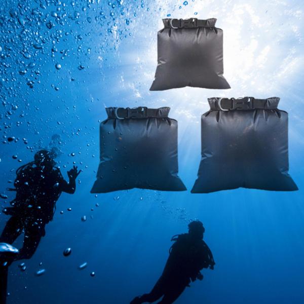 3 個フローティングバッグリュックサック釣り防水ロールトップサックハイキングアウトドア活動バックパッキングカヤックラフティング