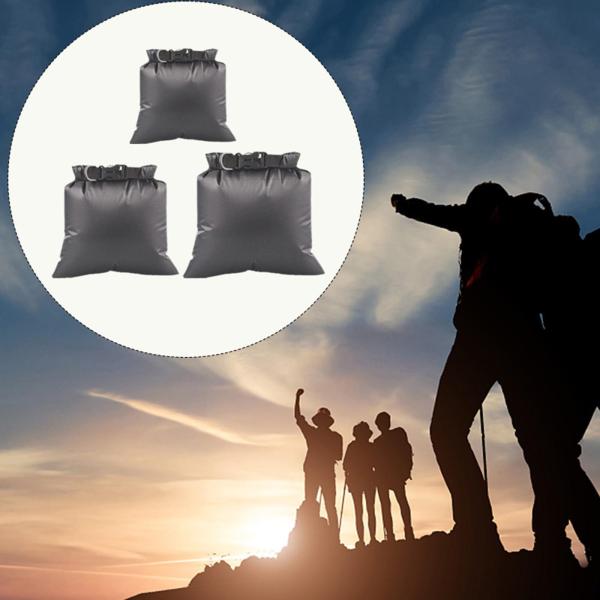 3 個フローティングバッグリュックサック釣り防水ロールトップサックハイキングアウトドア活動バックパッキングカヤックラフティング