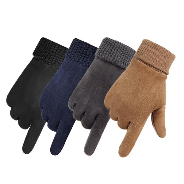 アンチ スリップ冬暖かい手袋ミトン  スクリーン防水ソフト 