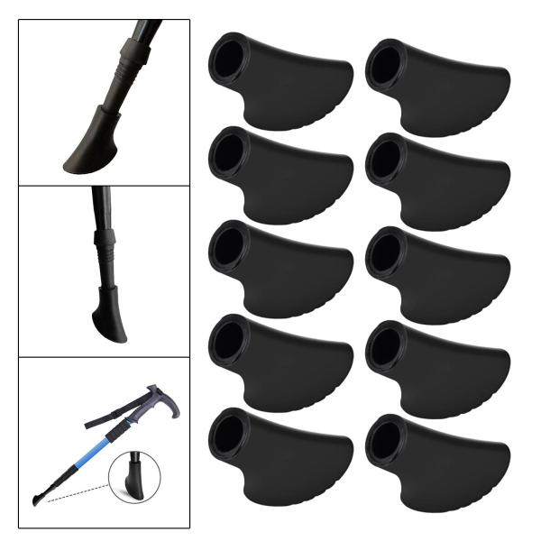 10個 クライミング トレッキング ポール  保護パッド  フェルール パーツ
