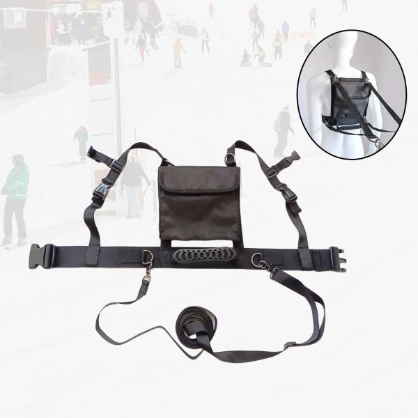 スキーとスノーボード ハーネス トレーニング リーシュ バックパック ストラップ ロープ ウィンター スポーツ用