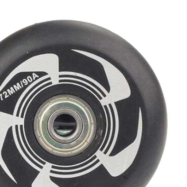 インライン ローラー スケート ホイール インドア アウトドア スクーター用 荷物ホイール 練習用 ブラック