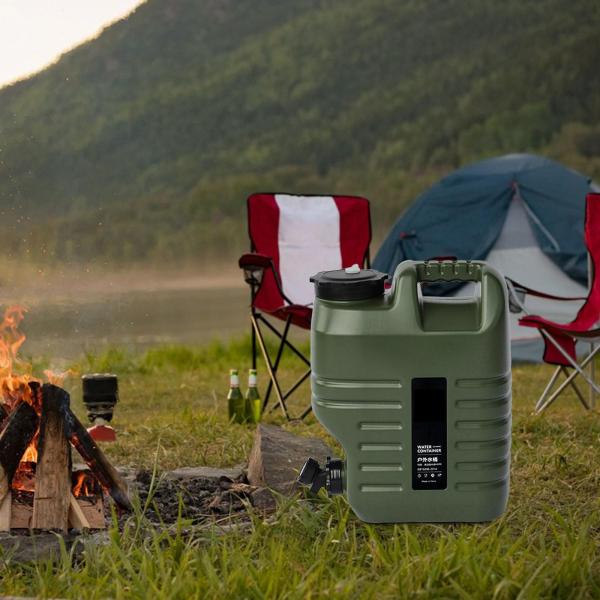 貯水タンク 蛇口付き 水入れ ピクニック ハイキング グリーン 18L