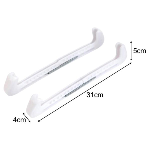 2 個アイス スケート ブレード カバー アイス スケート ガード アクセサリー ボーイズ ガールズ ホワイト