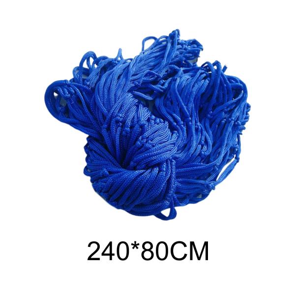 キャンプ ハンモック スイング ネット フック付きスリーピング ベッド ハイキング ガーデン ヤード ブルー