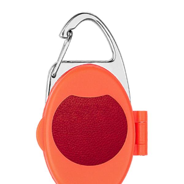 フライフィッシング Zinger カードホルダー 格納式バッジホルダー キーチェーン リールクリップ レッド