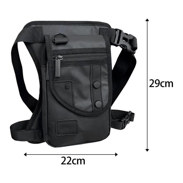 ドロップ レッグ ポーチ バッグ フィッシング タックル バッグ フィッティング サイクリング ハイキング 旅行 ブラック