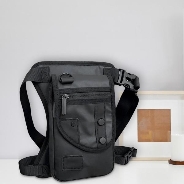 ドロップ レッグ ポーチ バッグ フィッシング タックル バッグ フィッティング サイクリング ハイキング 旅行 ブラック
