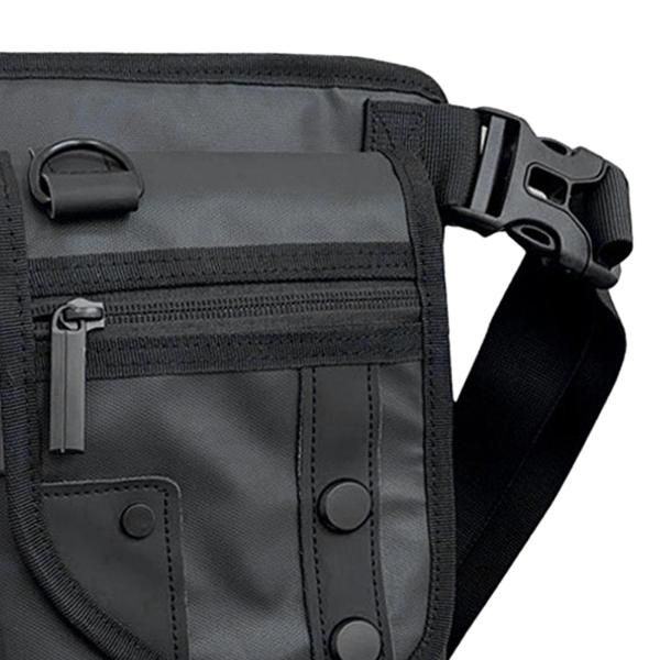 ドロップ レッグ ポーチ バッグ フィッシング タックル バッグ フィッティング サイクリング ハイキング 旅行 ブラック