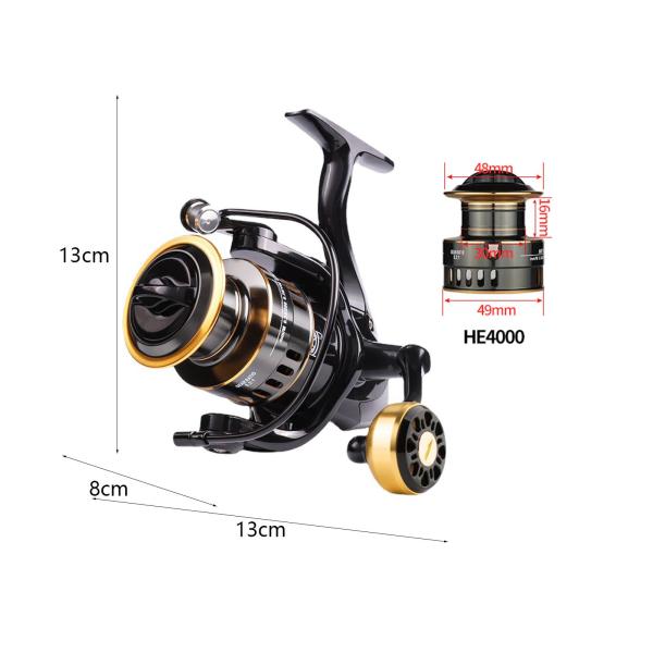 金属釣りリール左最大ドラグ 18kg トラウト屋外コイ 4000 のアクセサリー