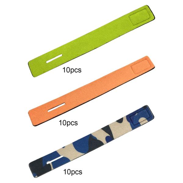 釣り竿ストラップ ラップ 釣り竿タイ 銀行釣りガレージ用 10個 グリーン