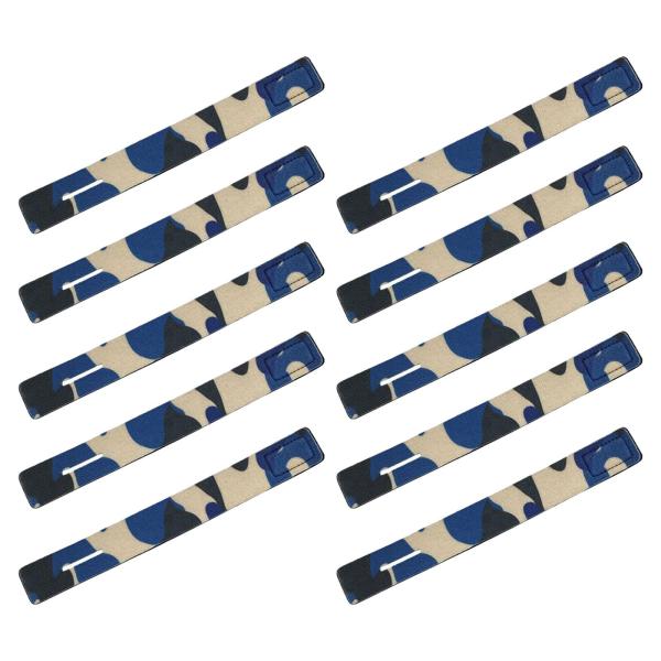 10 個釣り竿ストラップラップ釣り竿ネクタイ銀行釣りガレージ迷彩