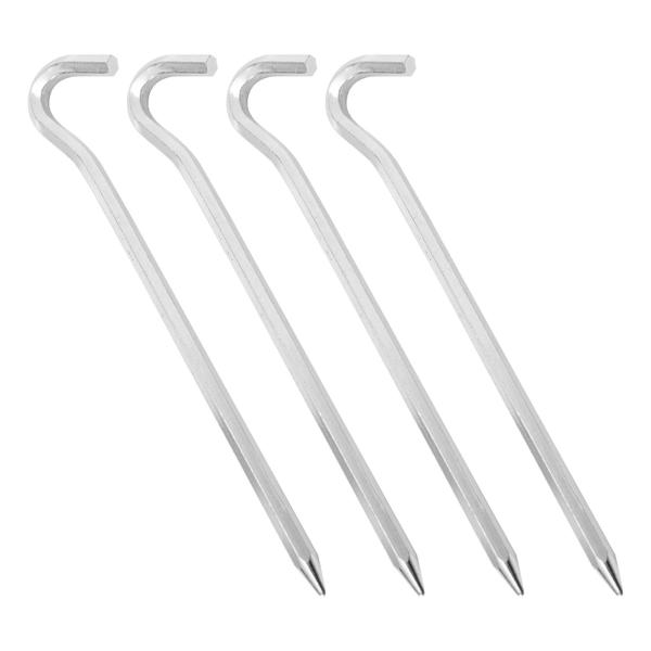 4ピース テントペグ テントステーク ポータブル 高耐久 六角ロッドステーク グラウンドペグ テントネイル 公園 キャンプ 登山 キャノピー