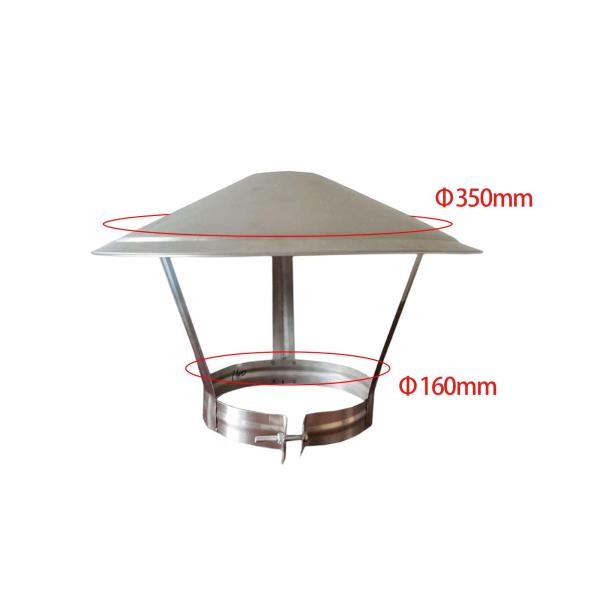 煙突キャップ 実用的で通気性のある交換用 取り付け簡単 ルーフプロテクター 16cmx35cm