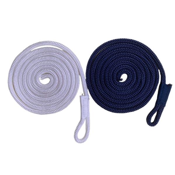 ループ付きボートフェンダーライン ボートフェンダーバンパーライン 係留ロープ ボートロープ ホワイト