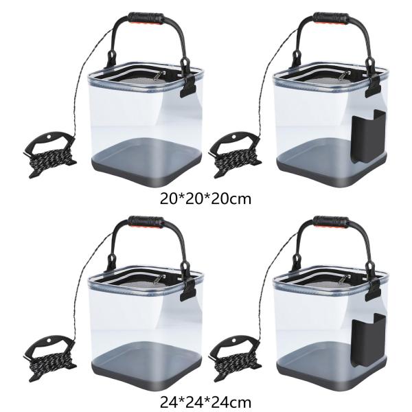 釣りバケツ透明EVA水容器釣りガーデニング屋外小型