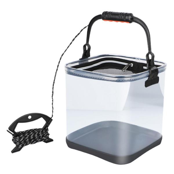 釣りバケツ透明EVA水容器釣りガーデニング屋外小型