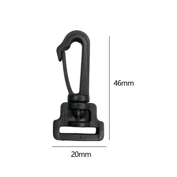 10x スイベル スナップ フック ウェビング ストラップ バックル 多機能回転ロブスター爪クラスプ スイベル クリップ ハンドバッグ、DI