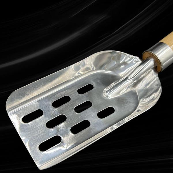 プロのエビ餌シャベル屋外再利用可能使いやすいノンスリップポータブルステンレス鋼釣りシャベル