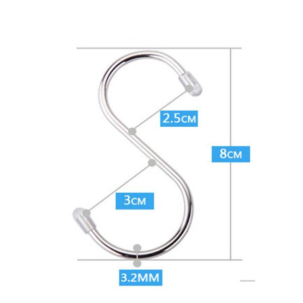 10 個 RV オーニングフック S 字型フックハンガーライト衣類キャンプテント用ホワイト