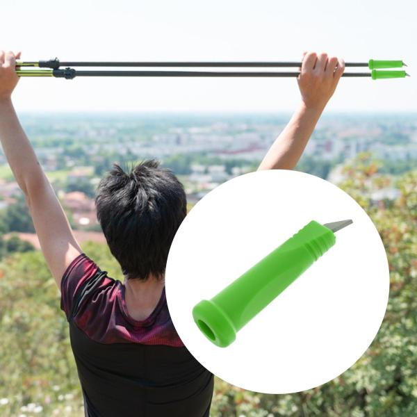 交換用ロッド アルペンストック チップ 8cm トレッキングポール アクセサリー ウォーキング用 グリーン