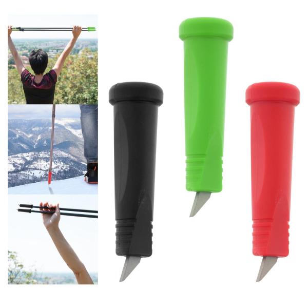 交換用ロッド アルペンストック チップ 8cm トレッキングポール アクセサリー ウォーキング用 グリーン