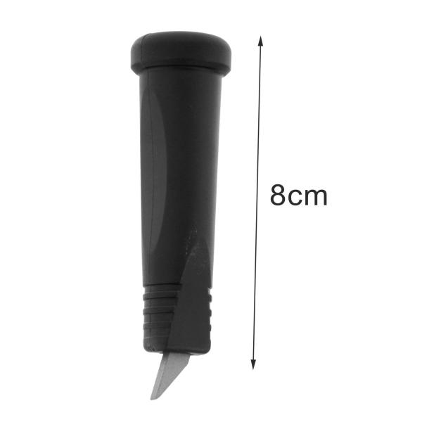 交換用ロッド アルペンストック チップ 8cm トレッキングポール アクセサリー ウォーキング用 ブラック