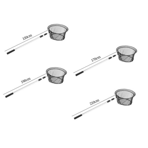 ポータブル折りたたみ釣りランディングネットアルミニウム合金淡水海水 1.5 メートル