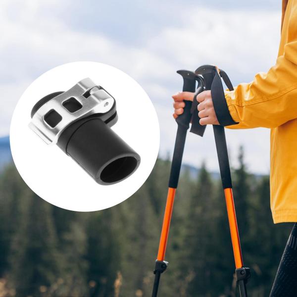 トレッキングポールロック クイックロック レバーロック交換用ウォーキングポールロック シルバーバックル 18mm