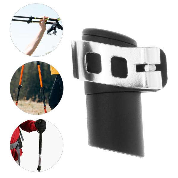 トレッキングポールロック クイックロック レバーロック交換用ウォーキングポールロック シルバーバックル 18mm