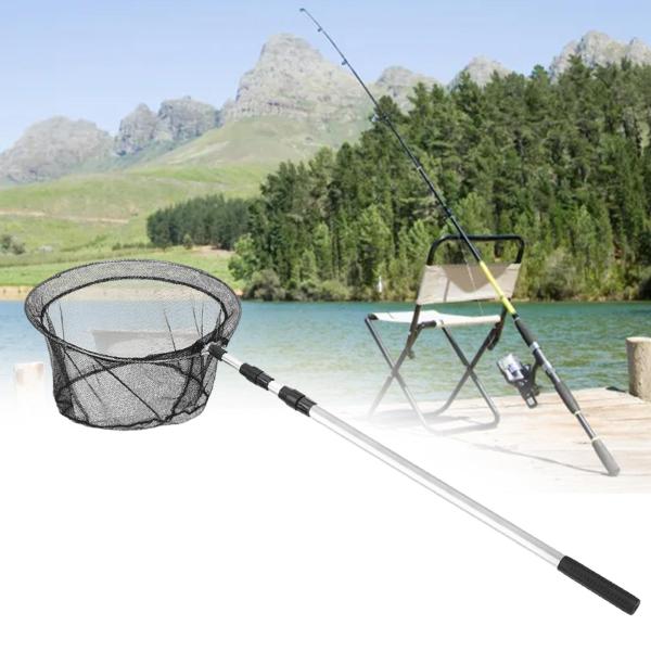 ポータブル折りたたみ釣りランディングネット初心者のための多目的釣りツール 2.1 メートル