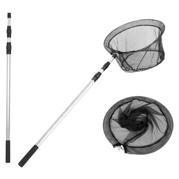 ポータブル折りたたみ釣りランディングネット初心者のための多目的釣りツール 2.1 メートル