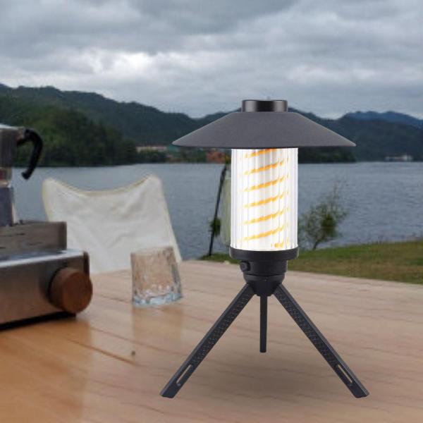キャンプランプシェード交換用LED懐中電灯キャンプ三脚ライトカバーブラック