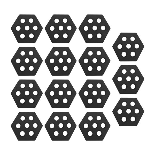 15x 六角形サーフボードトラクションパッドデッキパッドサーフィン