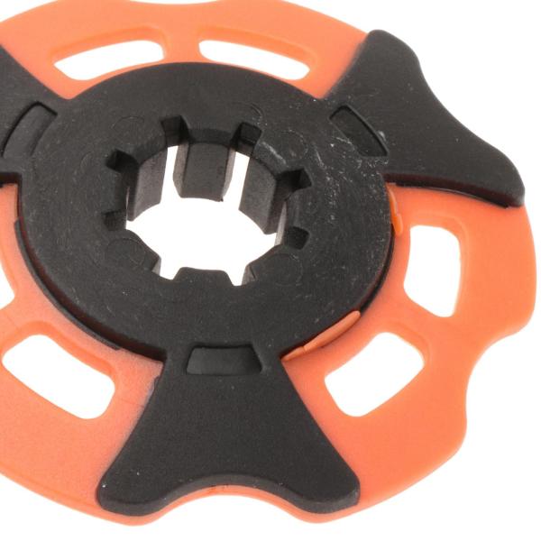 トレッキングポール スノーフレークバスケット ハイキングポール トレッキング アウトドア バックパッキング用 オレンジ
