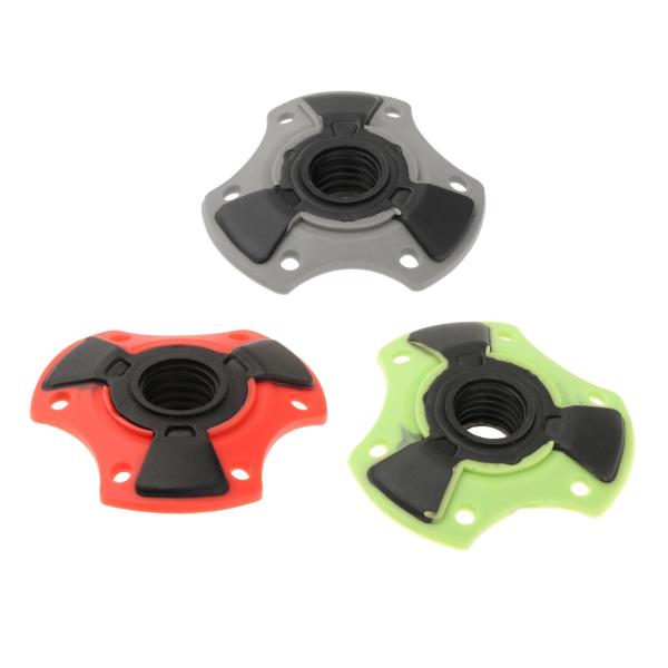 トレッキングポール スノーバスケット 15mm ネジ式取り外し可能な泥ホルダー スキーポールバスケット グレー