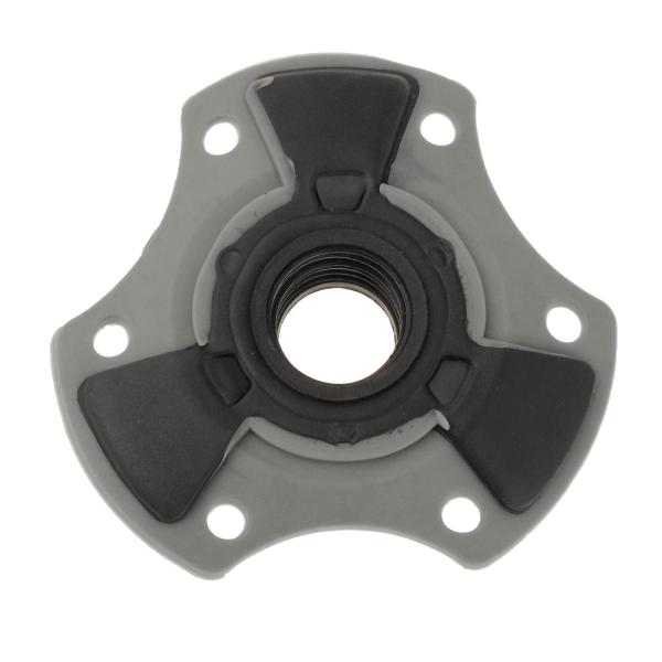 トレッキングポール スノーバスケット 15mm ネジ式取り外し可能な泥ホルダー スキーポールバスケット グレー