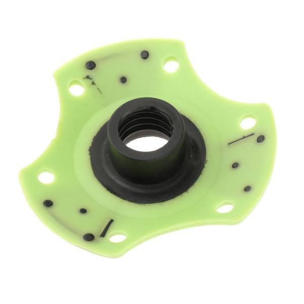 トレッキングポール スノーバスケット 15mm ネジ式取り外し可能な泥ホルダー スキーポールバスケット グリーン
