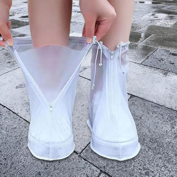 レインシューズカバー 防雨 ジッパー付き 防水 滑り止めソール ガロッシュ XXL