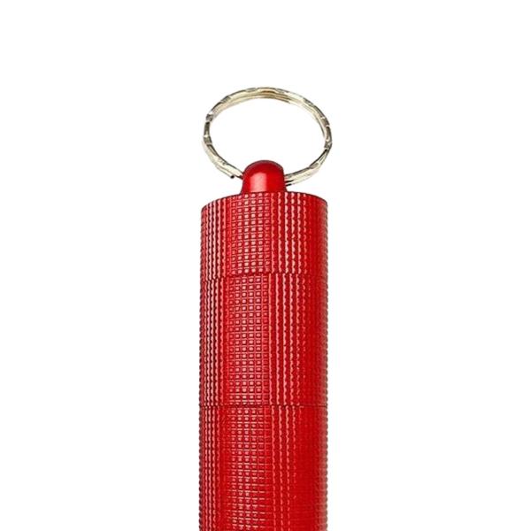 ピルホルダーボックス キーホルダー 薬ケース タブレットボックス 釣り 旅行 キャンプ用 レッド