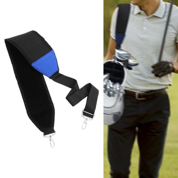 ユニバーサルショルダーストラップ交換用ゴルフバッグショルダーストラップゴルフバッグストラップ調節可能なベルト金属フック付き
