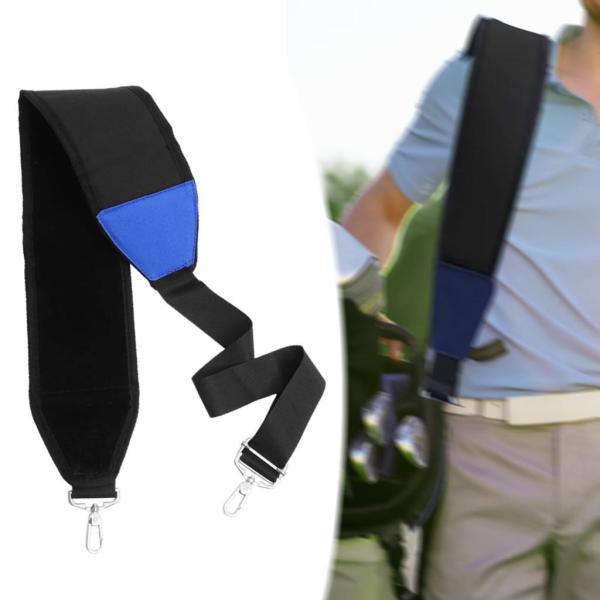 ユニバーサルショルダーストラップ交換用ゴルフバッグショルダーストラップゴルフバッグストラップ調節可能なベルト金属フック付き