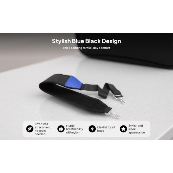 ユニバーサルショルダーストラップ交換用ゴルフバッグショルダーストラップゴルフバッグストラップ調節可能なベルト金属フック付き